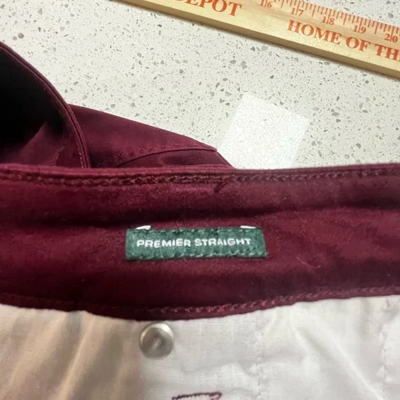 LRL Lauren Ralph Lauren Pinot Noir Wine Premiere Straight Leg Curvy Jean - Picture 8 of 9